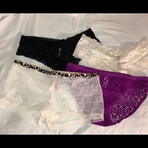 4 Victoria secret panties NWT